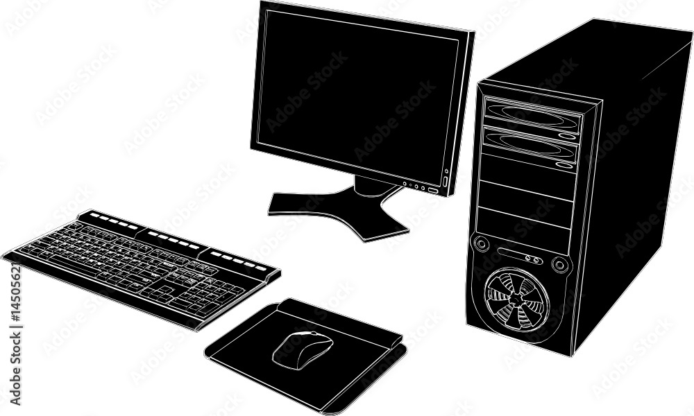 Desktop PC Vector 03