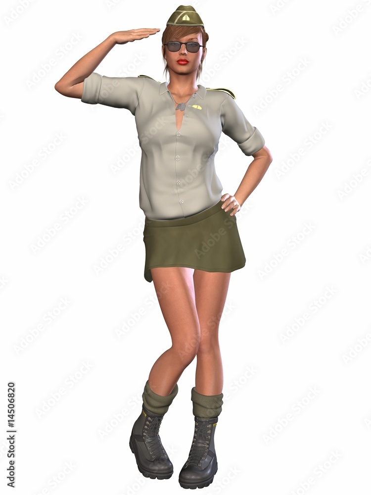 Fototapeta premium Army Pinup Girl