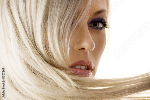 Fotografia closeup of blond girl