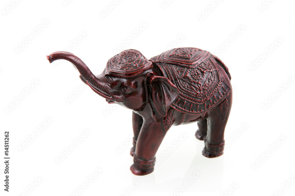 Stone decorative elephant isolated on white background Stone decorative elephant isolated on white background