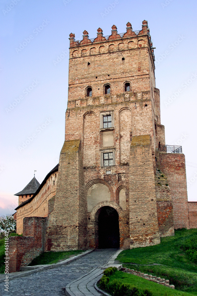 Old prince Lubart castle tower in Lutsk, Ukraine