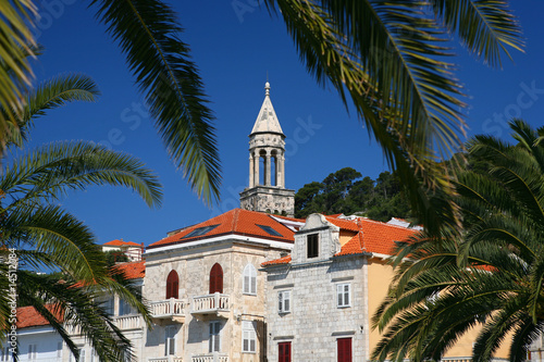 Detail of a mediterranean architecture in city of Hvar, Croatia