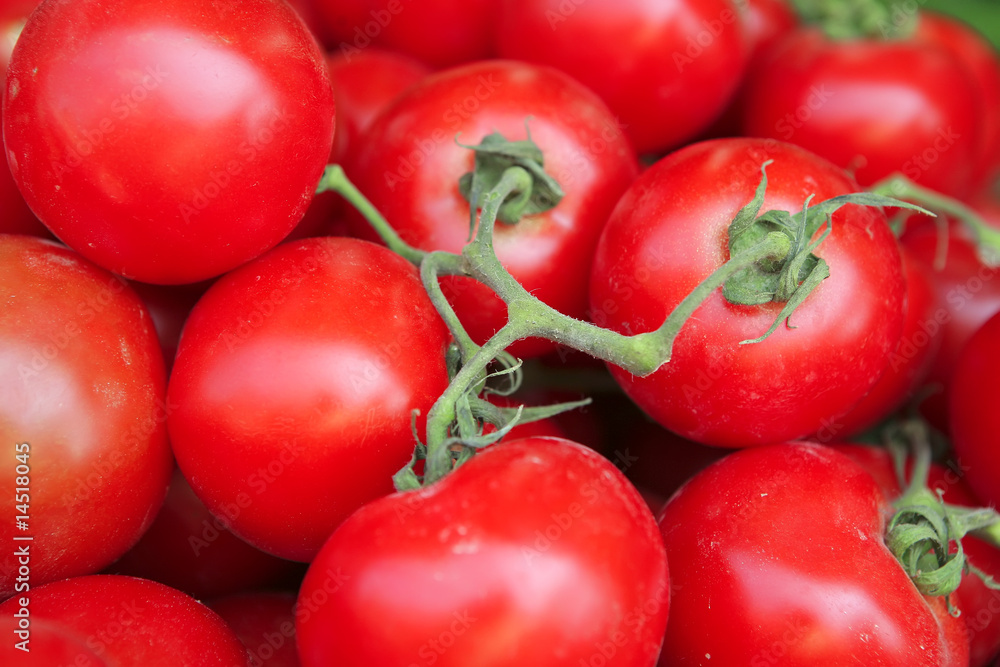 tomato heap on open market