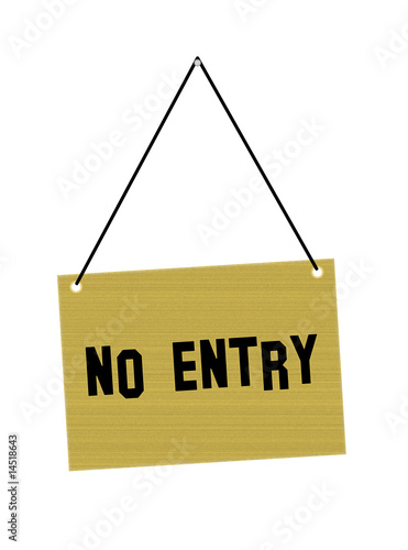 no entry