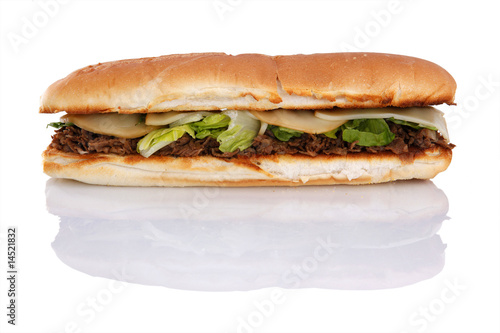 Philadelphia cheese steak sandwich © redav