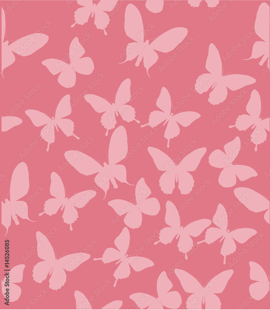 pink butterfly background