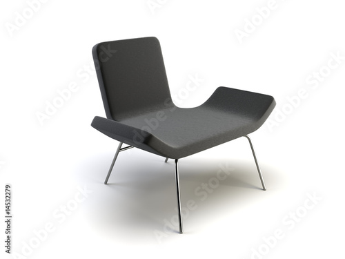 black modern chair