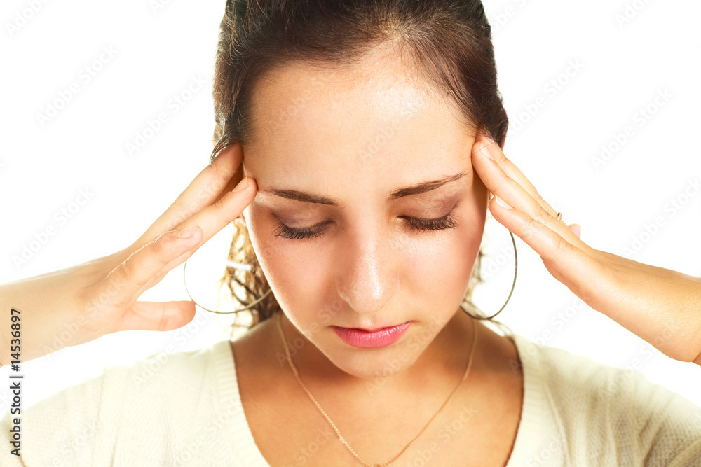 Fototapeta premium woman suffering from headache