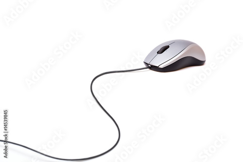 grey computer mouse
