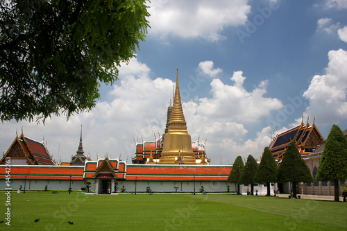 Wat phra kaeo Grand palace in Bangkok Thailand photo