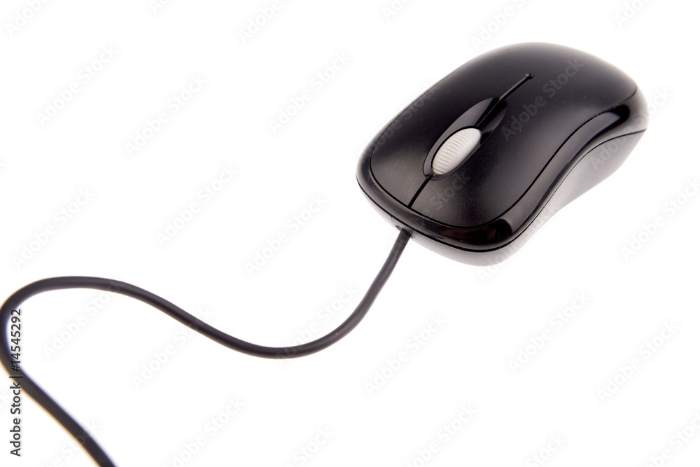 Computer mouse over white background Computer mouse over white background
