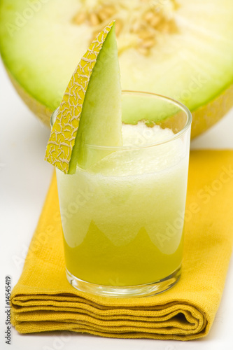 a delicious melon  milkshake