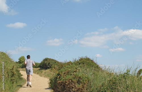 Coureur à pied solitaire