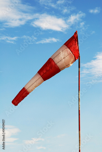Windsock in airport