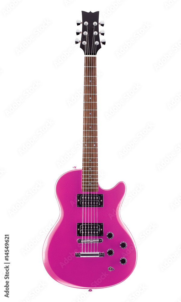 Obraz premium pink guitar