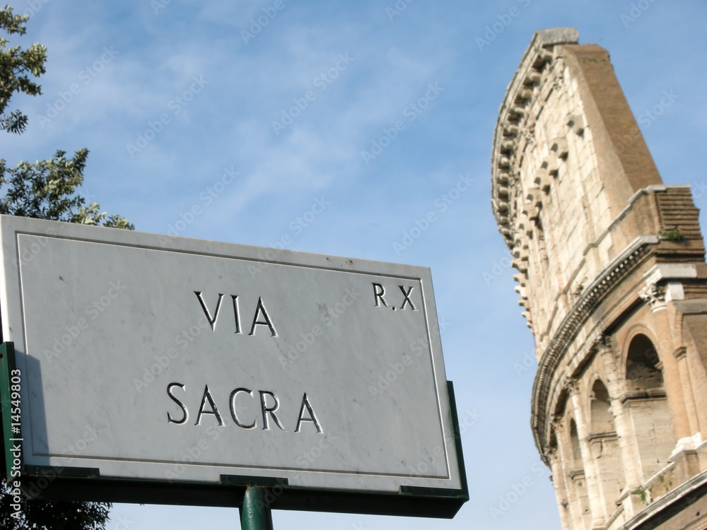 Obraz premium Rom, Via Sacra