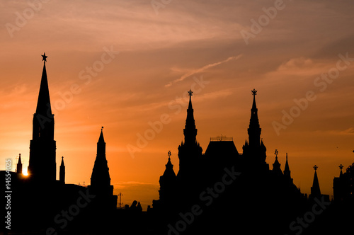 Sunset at the red square, Moscow.