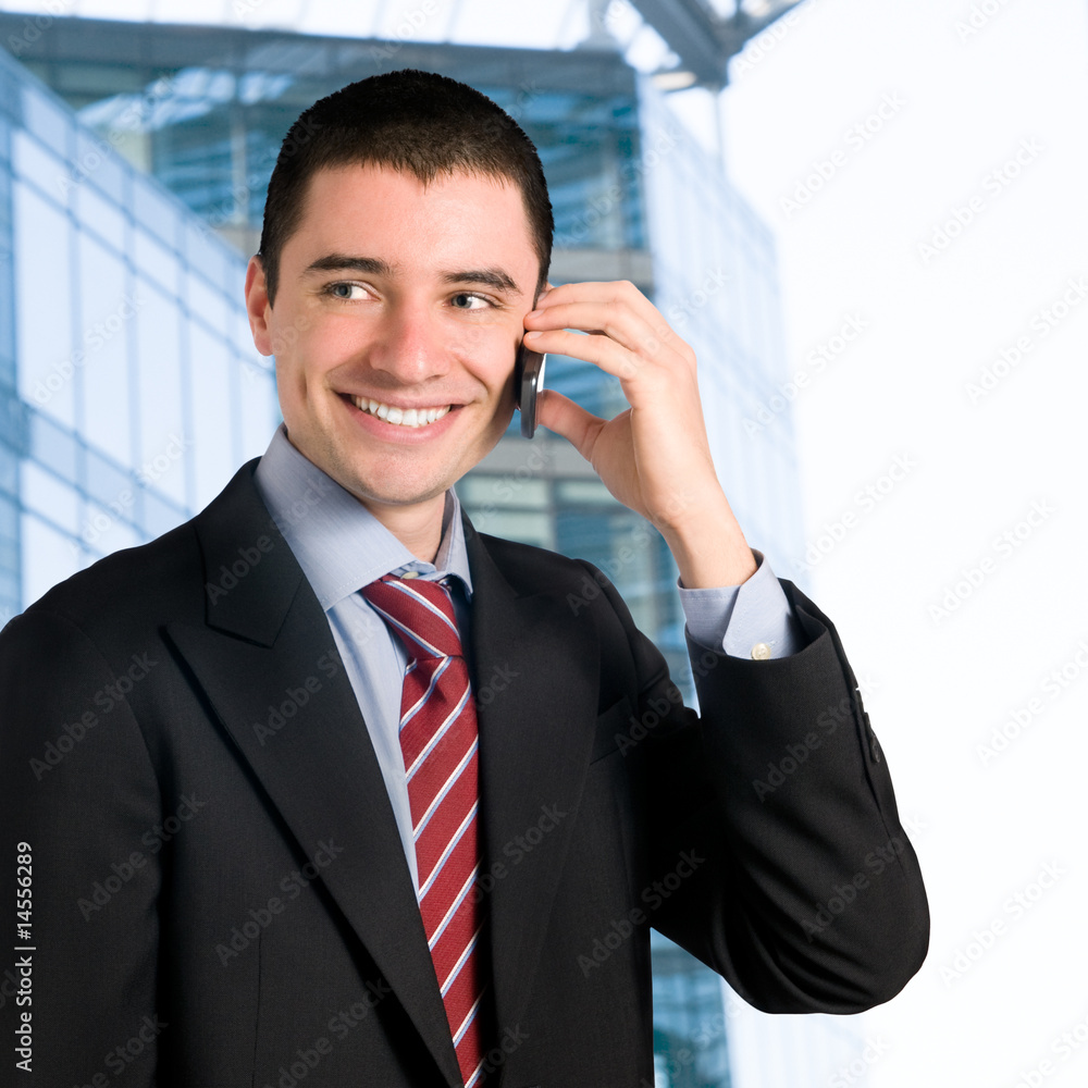 Businessman on mobile Businessman on mobile
