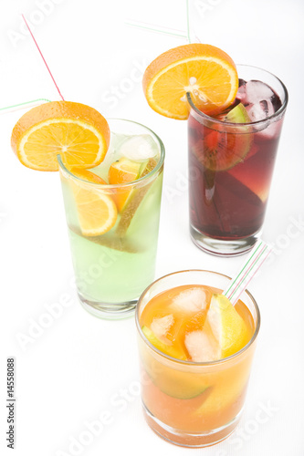 cocktail party set isolated on a white background