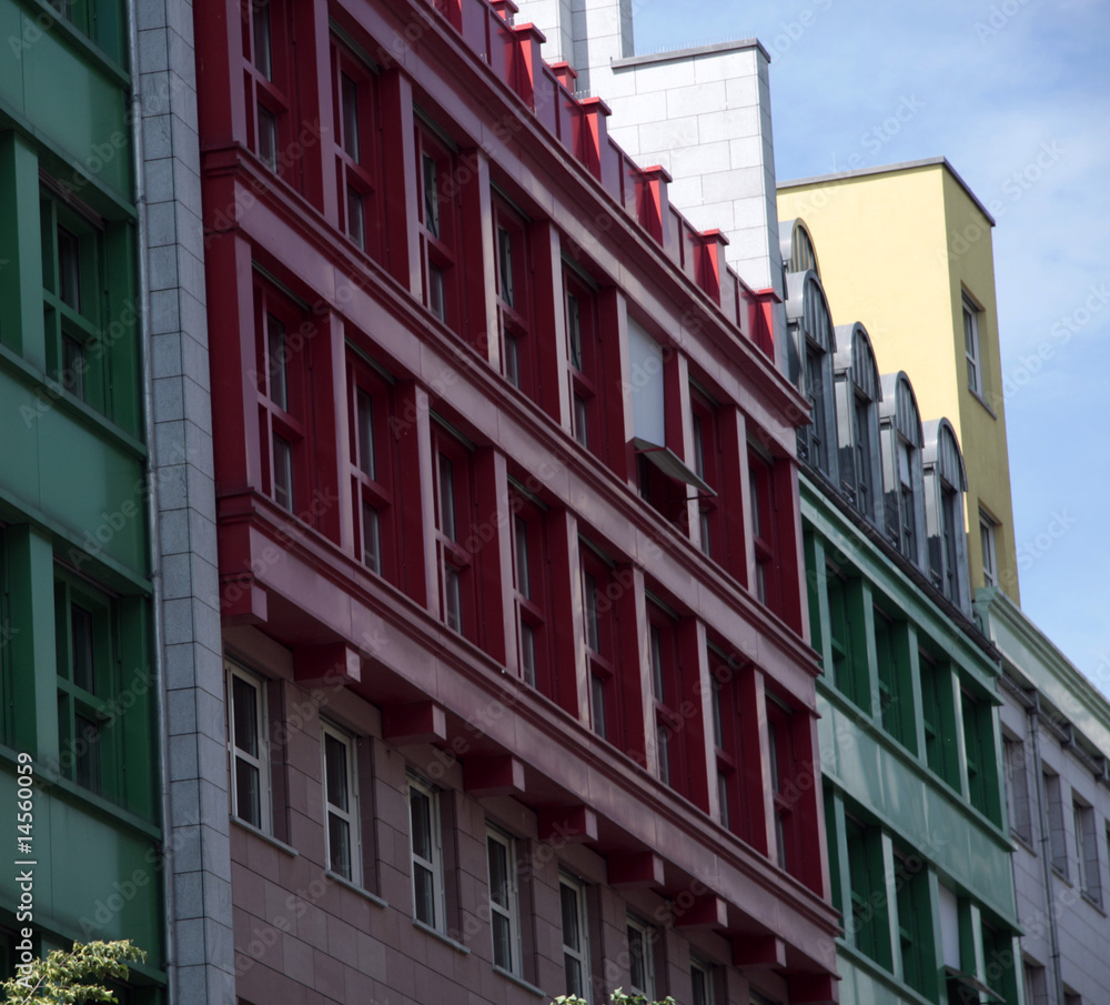 Fototapeta premium Berlin Mitte, immeubles colorés