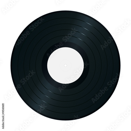 Vinyl record. High-detailed vector