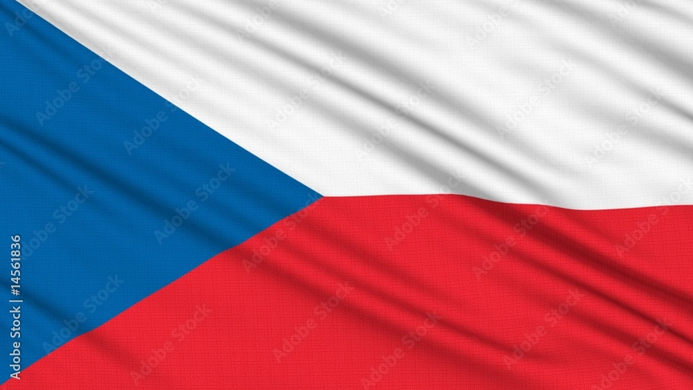 Czech Republic, with real structure of a fabric Czech Republic, with real structure of a fabric
