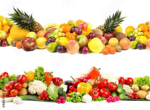 Fototapeta Naklejka Na Ścianę i Meble -  Fruit and vegetable textures