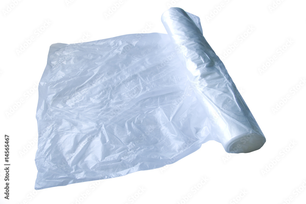 Fototapeta premium roll of polyethylene packages