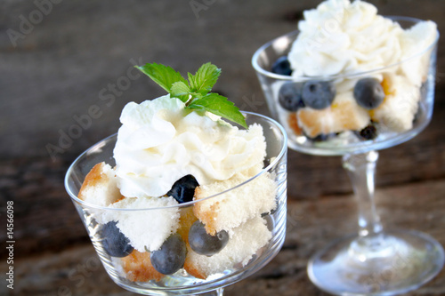 Blueberries and Cake photo