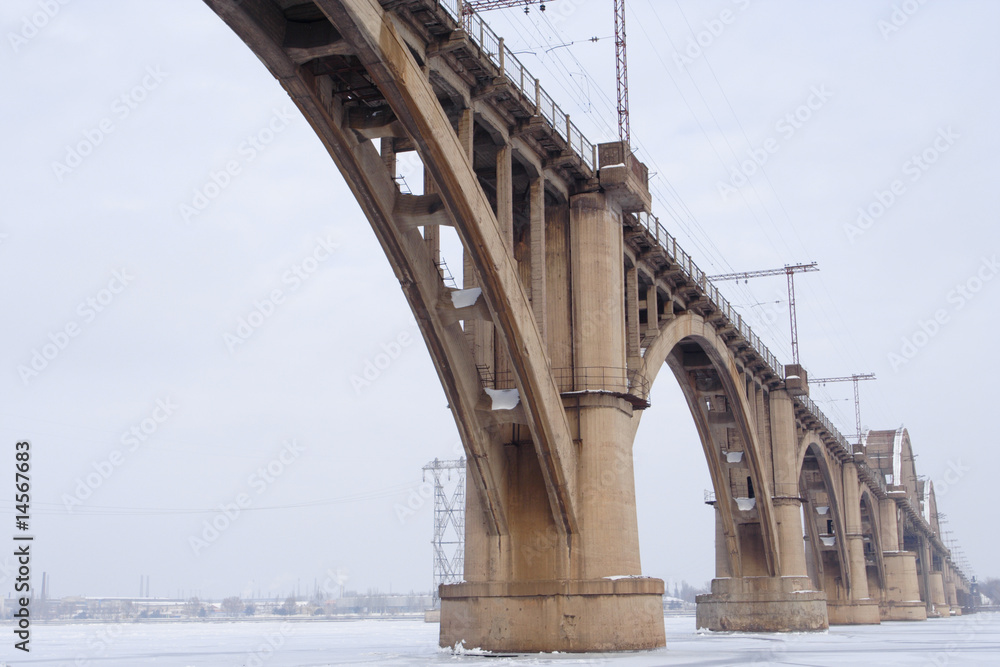 Fototapeta premium winter bridge