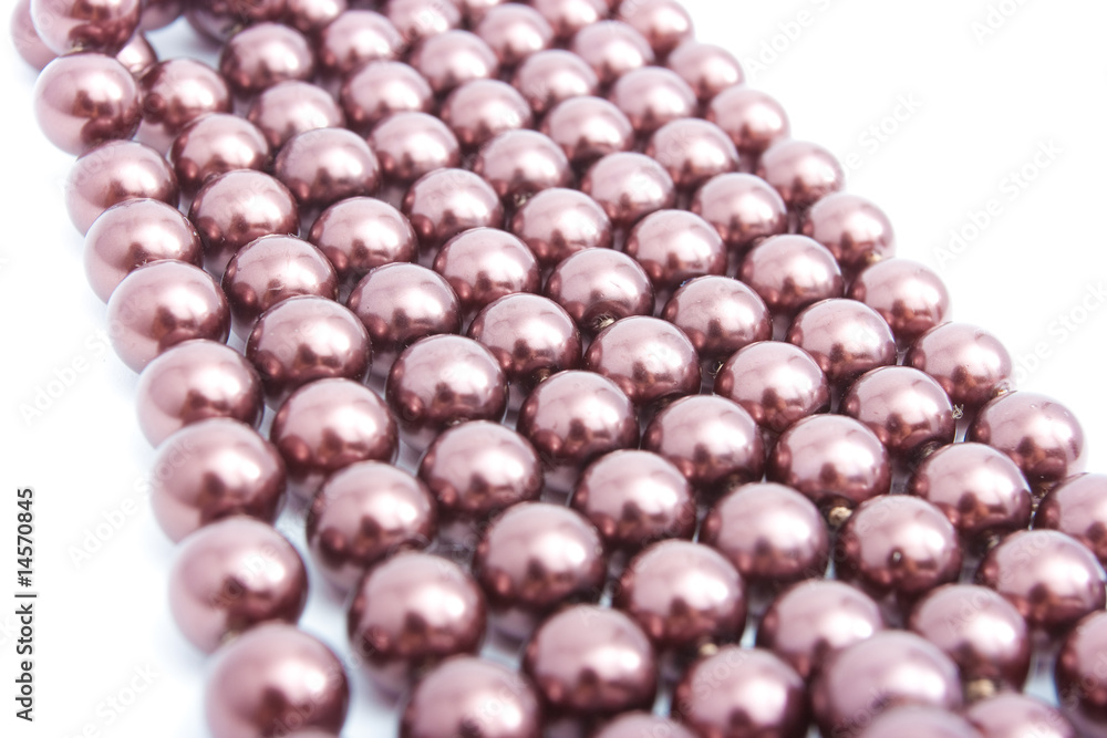 Color beads isolated on white Color beads isolated on white