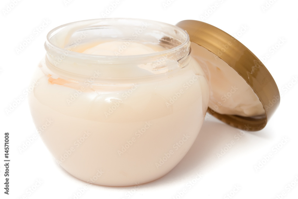 Can with hand cream isolated
