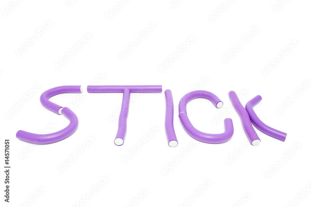 Hair modeling sticks isolated on white Hair modeling sticks isolated on white