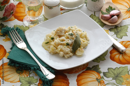 Stoccafisso e patate alla bolzanina Bozner Stockfischgrostl photo