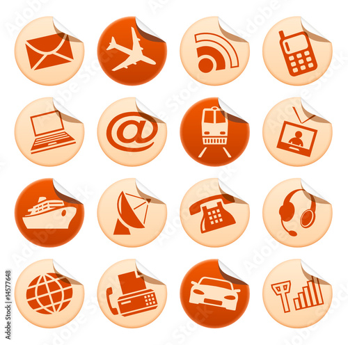 Telecom & transport stickers
