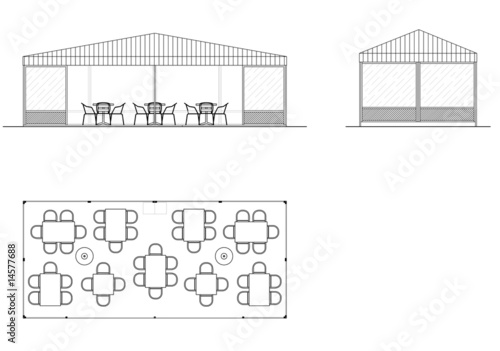 Al fresco bar architectural design