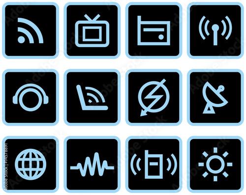 Media & Communications  - Vector Icons Set