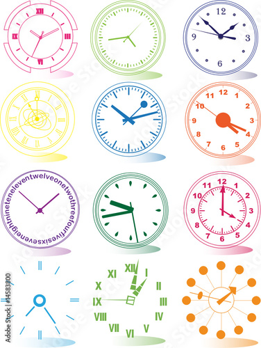 Illustration of different clocks