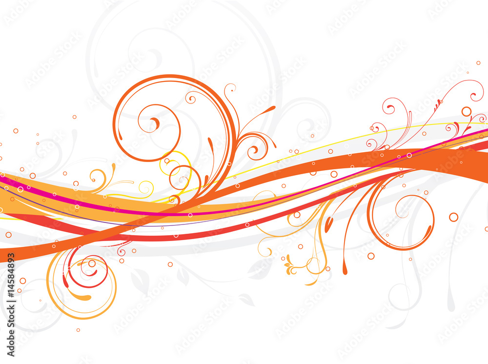 Vector illustration of Floral Decorative background Vector illustration of Floral Decorative background