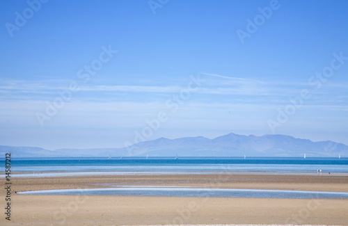 Scotland  view over Firth of Clyde toward Arran Island