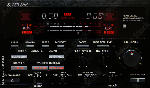 peak level meter von einem cassette deck