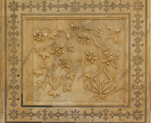 Marble Bas-Relief from Amber, India