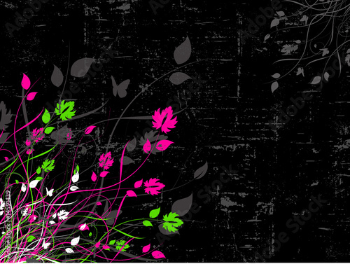 Floral grunge