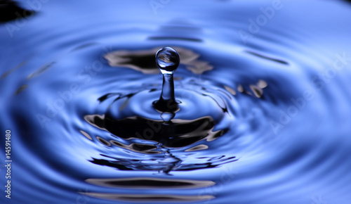 Blue water drop