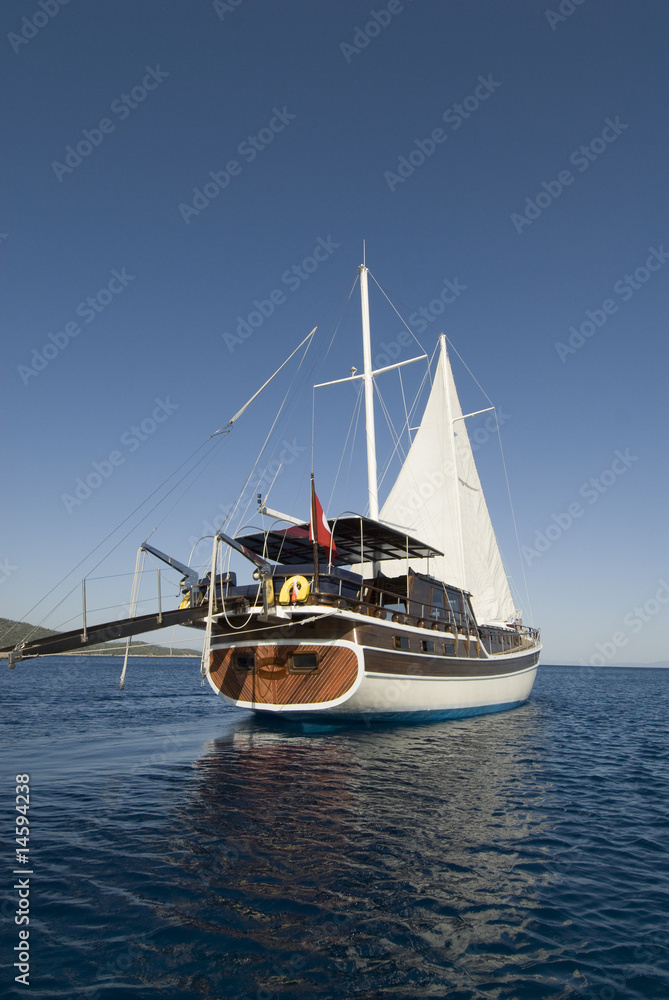 Obraz premium wooden sailbot