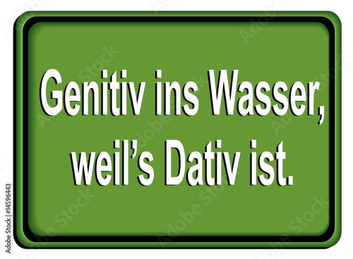 Foto Geh nie tief ins Wasser, weil es da tief ist!