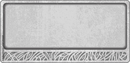 Decorative border from the bound lines in the Celtic style