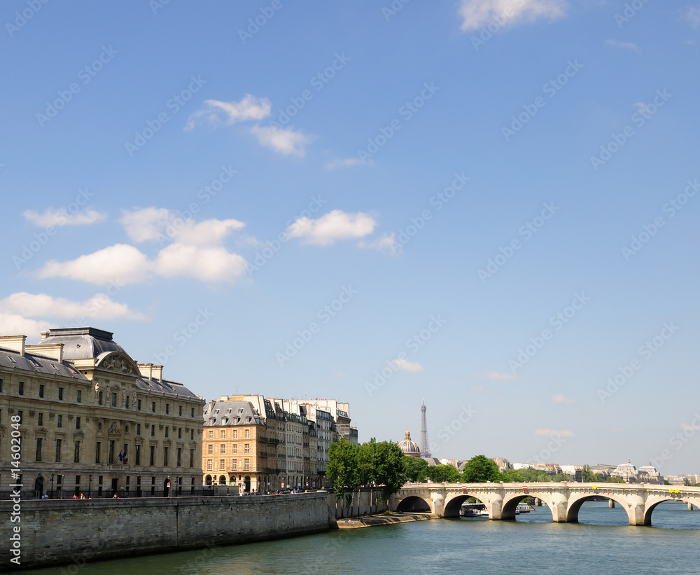 Obraz premium antique city view in paris Europe