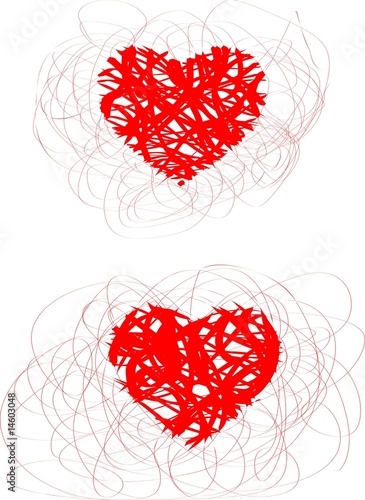 abstract hearts