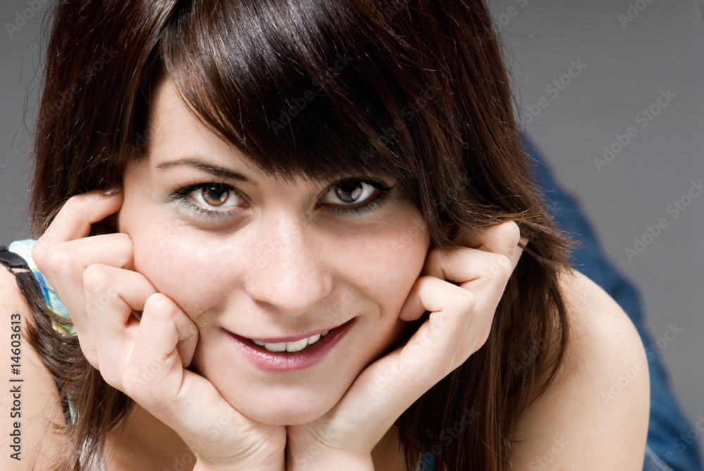 Young female smiling Young female smiling